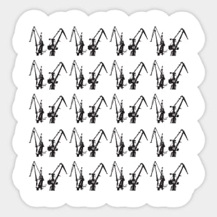 Danzig Cranes design Sticker